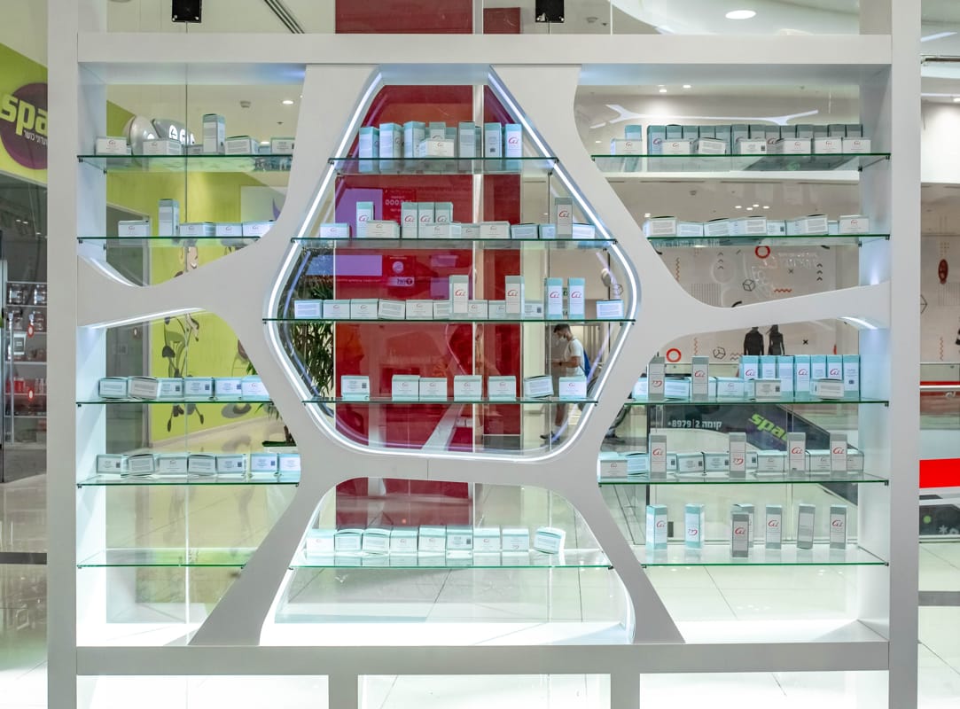 עיצוב חנויות | פרפקט פוינט | דלפקי מכירה ומתקני תצוגה מעוצבים בהתאמה אישית